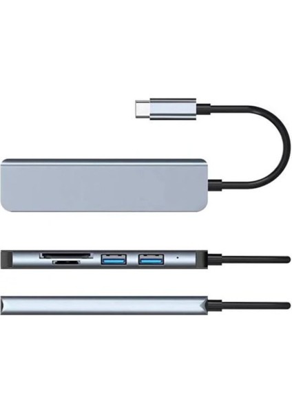 5in1 Type-C 3 USB Sd Tf Dönüştürücü Çevirici Adaptör fiyatları
