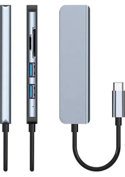5in1 Type-C 3 USB Sd Tf Dönüştürücü Çevirici Adaptör modelleri