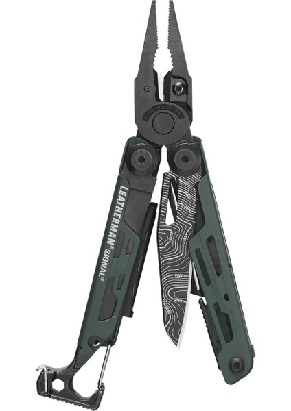 Signal Multitool - Green Topo Blade