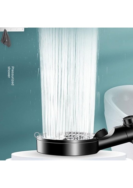 Filtreli 5 Fonksiyonlu Siyah Yüksek Basınçlı Ayarlanabilir Duş Başlığı - 10542041883 indirimleri