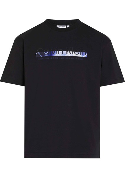 Bisiklet Yaka Siyah Erkek T-Shirt K10K112490BEH