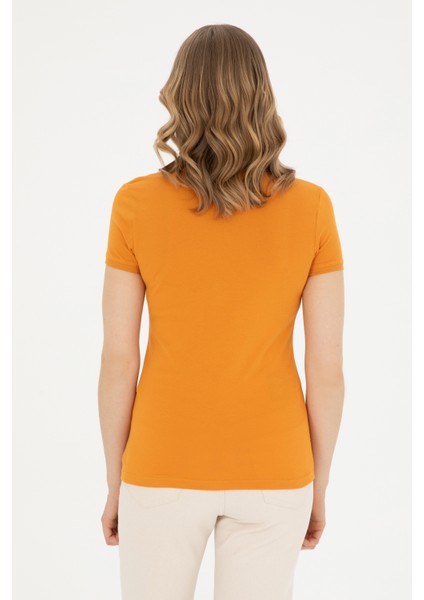 Kadın Kiremit Tişört Basic 50280060-VR031 indirimleri