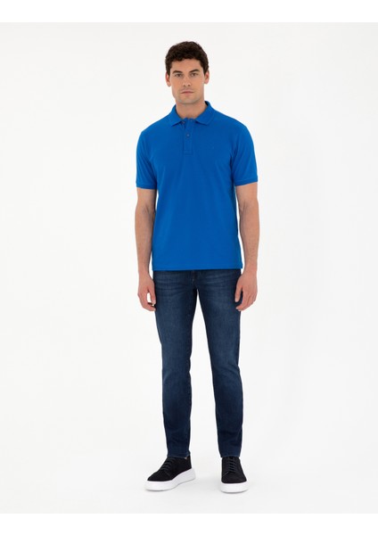Erkek Saks Slim Fit Basic Tişört 50280754-VR045 fırsatları