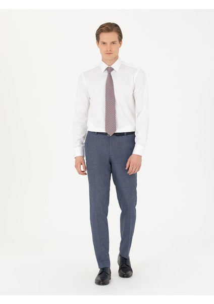 Erkek Beyaz Slim Fit Uzun Kollu Basic Gömlek 50270154-VR013