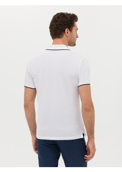 Erkek Beyaz Slim Fit T-Shirt 50268210-VR013