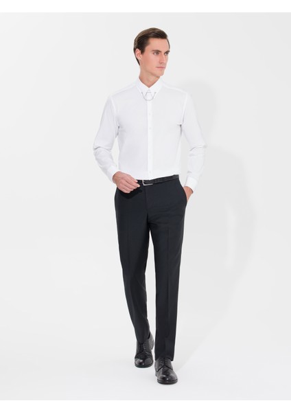 Erkek Beyaz Slim Fit Smokin Gömlek 50270056-VR013 fırsatları