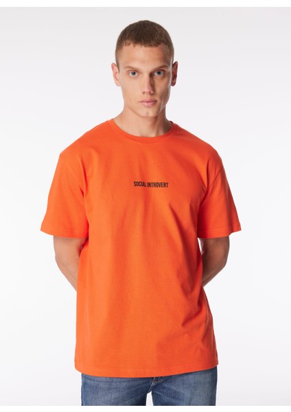 Gmg Fırenze Bisiklet Yaka Turuncu Erkek T-Shirt GU24MSS03010 modelleri