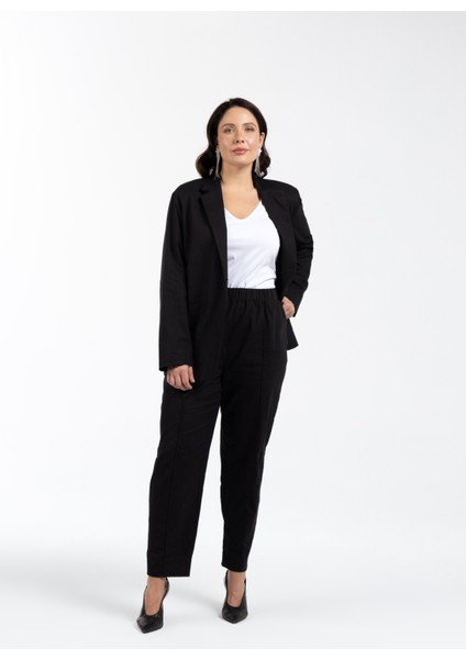 Rahat Siyah Kadın Ceket Fallon