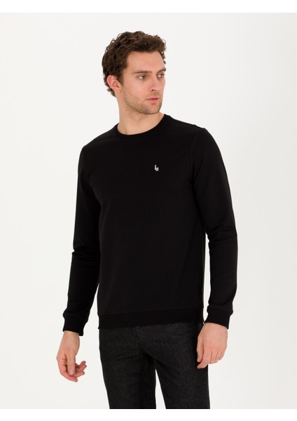 Erkek Siyah Sweatshirt 50265671-VR046