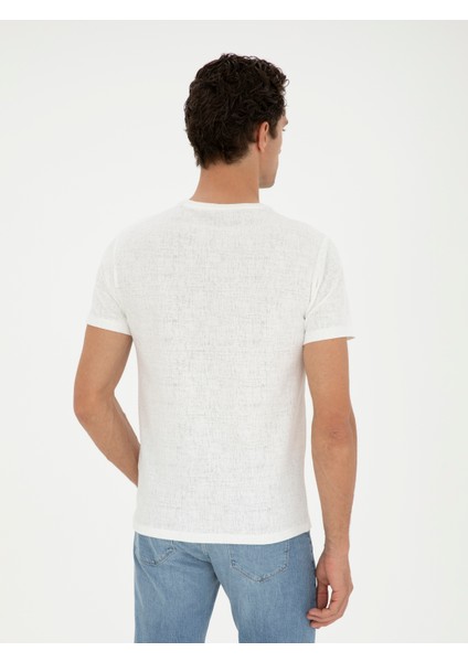 Erkek Gül Slim Fit Bisiklet Yaka T-shirt 50284365-VR013 indirimleri