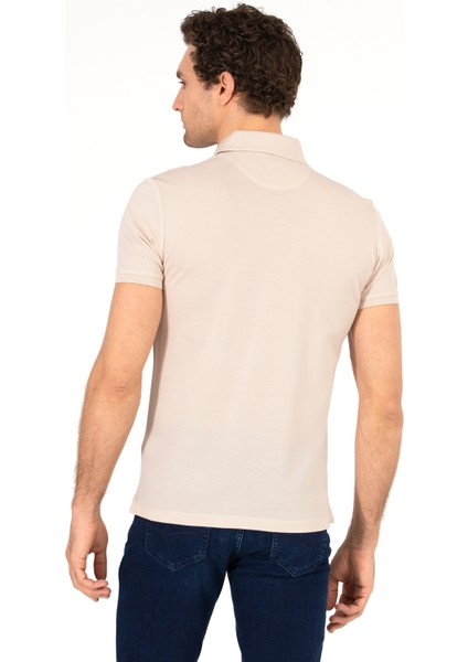 Erkek Bej Tişört Basic 50265364-VR011