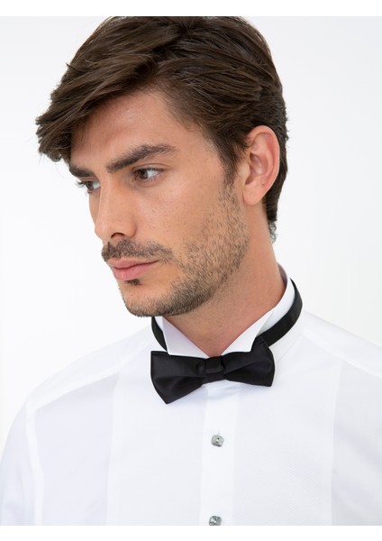 Erkek Beyaz Slim Fit Smokin Gömlek 50235518-VR013 indirimleri