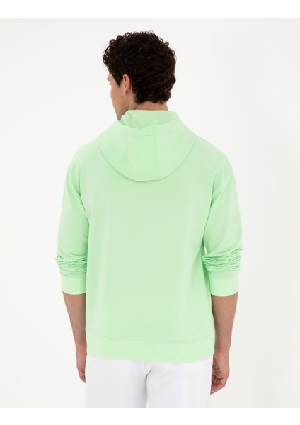 Erkek Fıstık Yeşili Regular Fit Sweatshirt 50285219-Vr087