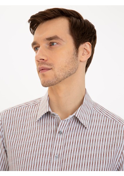 Erkek Gri Slim Fit Uzun Kollu Gömlek 50227317-VR024 indirimleri