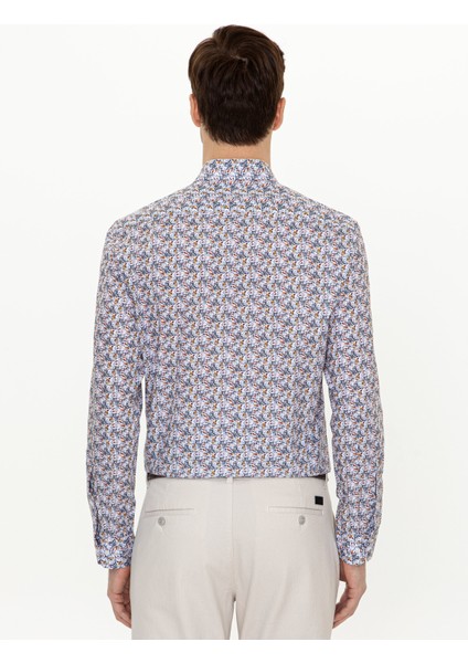 Erkek Sarı Slim Fit Uzun Kollu Gömlek 50247571-VR044 fırsatları