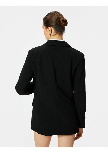 Klasik Blazer Ceket Kapaklı Cepli Düğmeli fırsatları