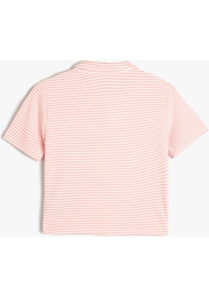 Polo Yaka Tişört Kısa Kollu Yarım Fermuarlı fiyatları