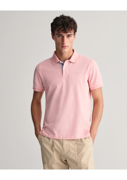Erkek Pembe Regular Fit Logolu Polo 2062026.671