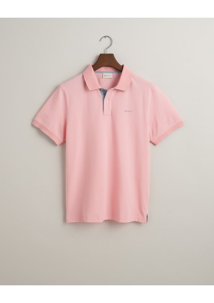 Erkek Pembe Regular Fit Logolu Polo 2062026.671