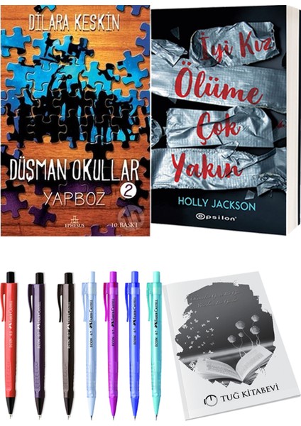 Düşman Okullar 2 Dilara Keskin ve Epsilon Yayınevi Iyi Kız Ölüme Çok Yakın Holly Jackson 2li Set