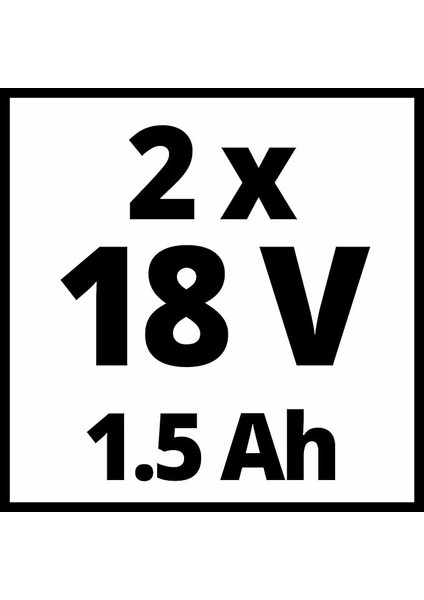 Tc-Cd 18-2 Li (2x1,5 Ah), Akülü Vidalama