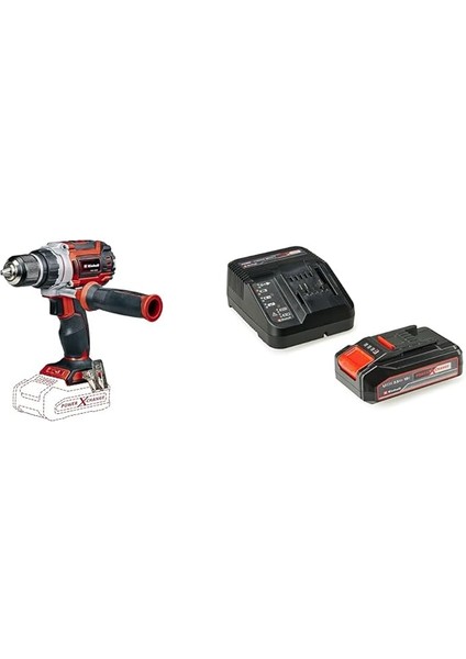 Tp-Cd 18/60 Li Bl - Solo, Akülü Vidalama ve Einhell 18V 2,5 Ah Pxc Starter Kit (Başlangıç S