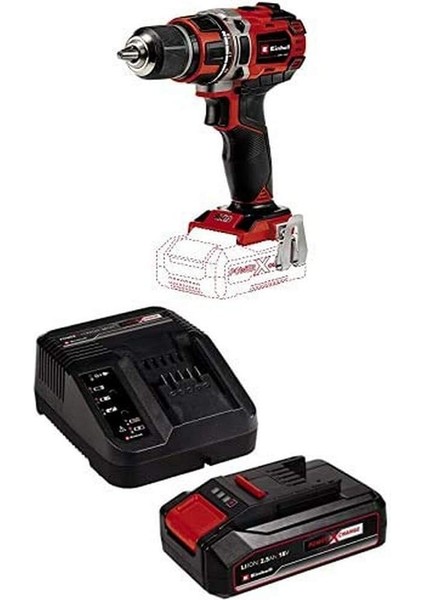 Tp-Cd 18/50 Li Bl - Solo, Akülü Vidalama ve Einhell 18V 2,5 Ah Pxc Starter Kit (Başlangıç S