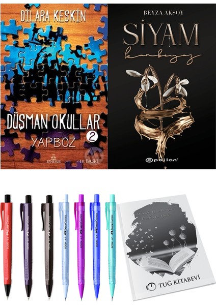 Düşman Okullar 2 Dilara Keskin ve Epsilon Yayınevi Siyam 2 Beyza Aksoy 2li Set