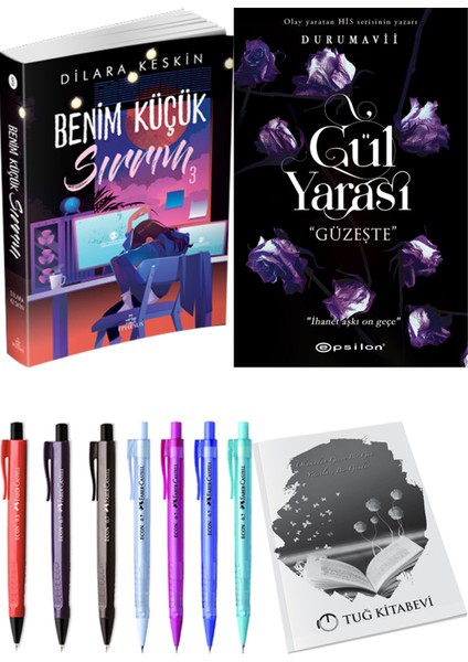 Benim Küçük Sırrım 3 ve Epsilon Yayınevi Gül Yarası Güzeşte Durumavii 2li Set