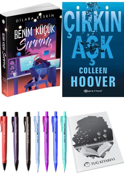 Benim Küçük Sırrım 3 ve Epsilon Yayınevi Çirkin Aşk Colleen Hoover 2li Set
