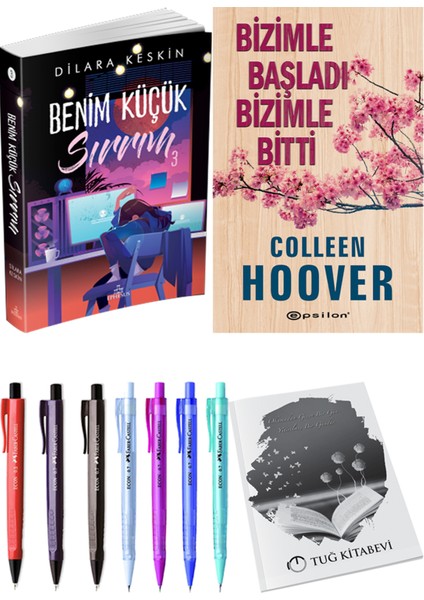 Benim Küçük Sırrım 3 ve Epsilon Yayınevi Bizimle Başladı Bizimle Bitti Colleen Hoover 2li Set