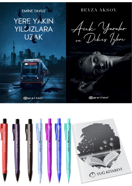 Yere Yakın Yıldızlara Uzak - Açık Yaralar ve Dikiş İzleri 2 Kitap