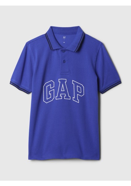 Erkek Çocuk Mavi Gap Logo Polo Yaka T-Shirt