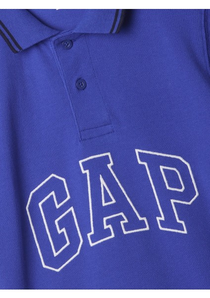 Erkek Çocuk Mavi Gap Logo Polo Yaka T-Shirt