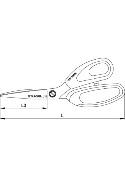 Form J18 Serisi Ofis Makasları 230 mm (J18-230) fiyatları