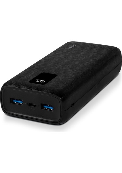 PowerSlim Trio LCD 20.000mAh PD 22,5W Dahili Kablolu Taşınabilir Şarj Aleti / Powerbank