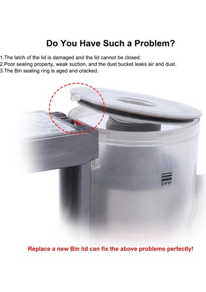 V7 SV10 SV11 Elektrikli Süpürge Için Toz Kutusu Kapağı, Aksesuar Tutucu Değnek Depolama Klipsi ile Toz Kovası Parçaları (Yurt Dışından) fiyatları