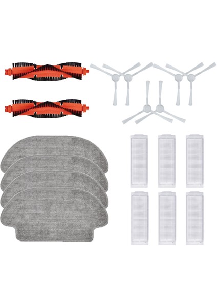 Silindir Yan Fırçalar Paspas Bezi Hepa Filtre Robot Vakum Paspas P STYTJ02YM Robotlu Süpürge Yedek Parçalar (Yurt Dışından) fiyatları