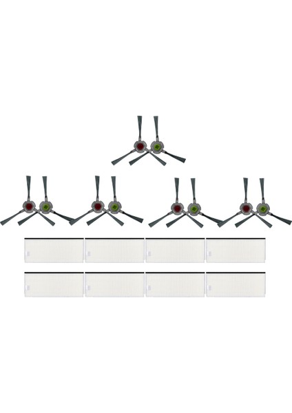 Robotlu Süpürge Için Fırça Filtre Aksesuar Seti Yedek Parça Aksesuarları (Yurt Dışından)