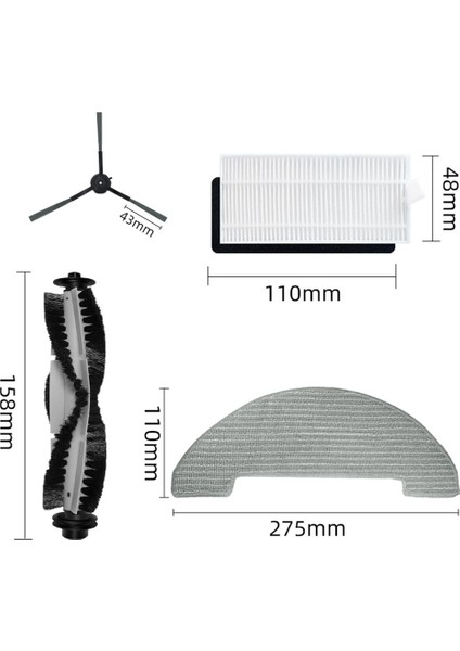 HR1010 Elektrikli Süpürge Silindiri Yan Fırça Filtre Paspas Bezleri Ped Parçaları Ev Gereçleri Temizleme (Yurt Dışından) indirimleri