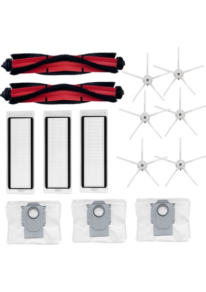 Q5 Q5 + Robotlu Süpürge Için Yedek Yedek Parça Ana Yan Fırça Hepa Filtre Toz Torbası Aksesuarları (Yurt Dışından)