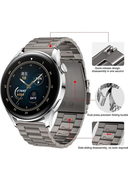 Hongshou-Huawei Watch Gt4 / Gt3 / Gt2 46MM Için Metal Watch Band (Yurt Dışından) fırsatları