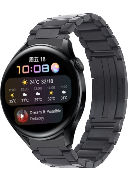 Hongshou-Huawei Watch3 / Watch3 Pro Için Metal Kayış (Yurt Dışından)