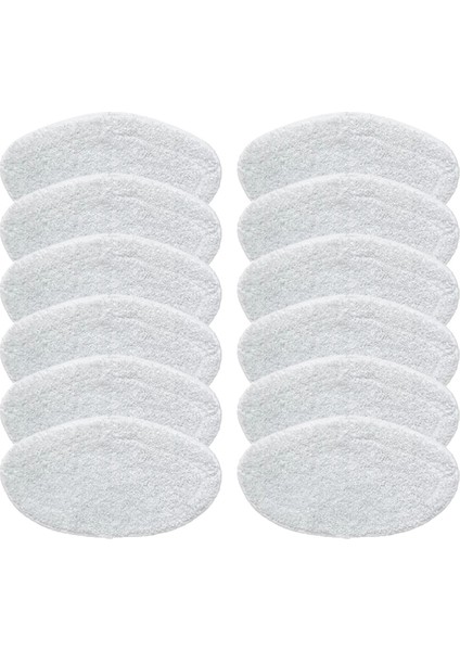 12 Adet Aksesuarlar Yıkanabilir Paspas Bezi Kiti PAEU0332 Buharlı Süpürge Mikrofiber Mops Bez Parçaları (Yurt Dışından)