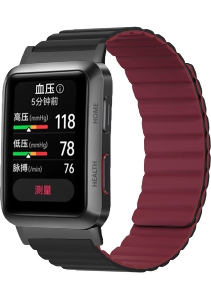 Hongshou-Huawei Watch D Için Manyetik Silikon Kayış (Yurt Dışından)