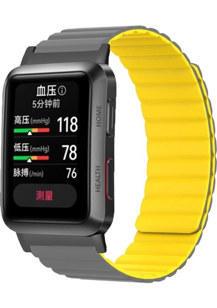 Hongshou-Huawei Watch D Için Manyetik Silikon Kayış (Yurt Dışından)