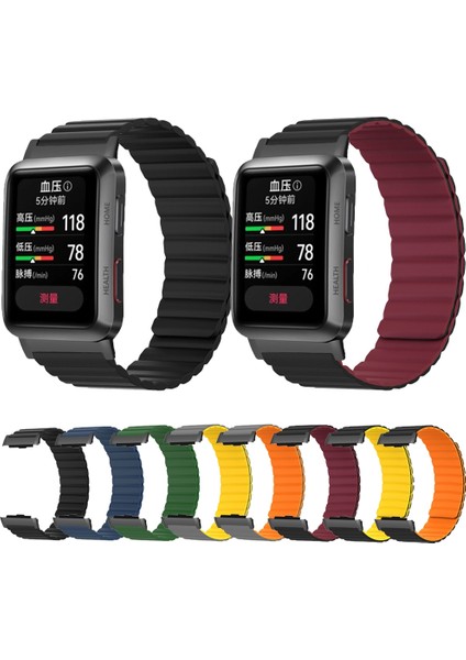 Hongshou-Huawei Watch D Için Manyetik Silikon Kayış (Yurt Dışından) fiyatları