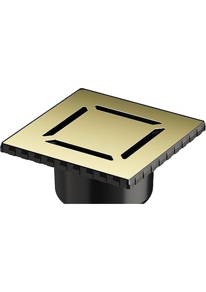 V-Flow Kare 5608278 Duş Kanalı Alttan Çıkışlı 100 Kapak Parlak Altın Parlakaltın fiyatları