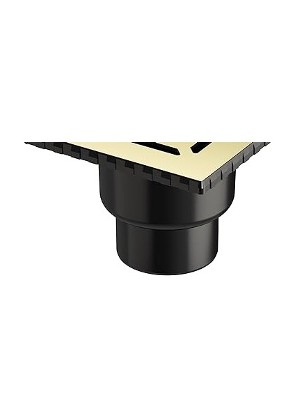 V-Flow Kare 5608278 Duş Kanalı Alttan Çıkışlı 100 Kapak Parlak Altın Parlakaltın modelleri