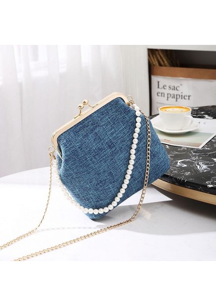 Retro Shell Bag Mini Woven Bag Crossbody Bag Shoulder Bag (Yurt Dışından)